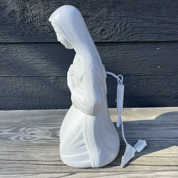 Vintage 90's Grand Venture Blow Mold Nativity Manger Scene Simulated Granite - Picture 12 of 16